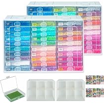 Amazon.co.jp: ダイヤモンドアートストレージトレイ 30個 蓋付き